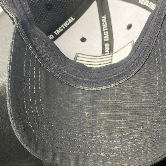 HIGHLAND TACTICAL MENS ONE SIZE FITS MOST BLACK AMERICAN FLAG PATCH ON FRONT - Picture 7 of 8